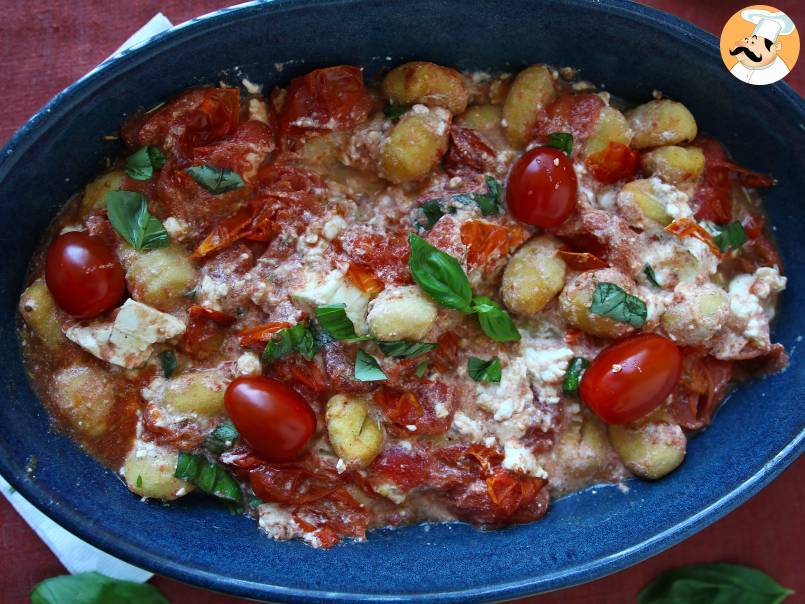 Bakad feta gnocchi med Airfryer, en supersnabb rätt med körsbärstomater och feta! - foto 3