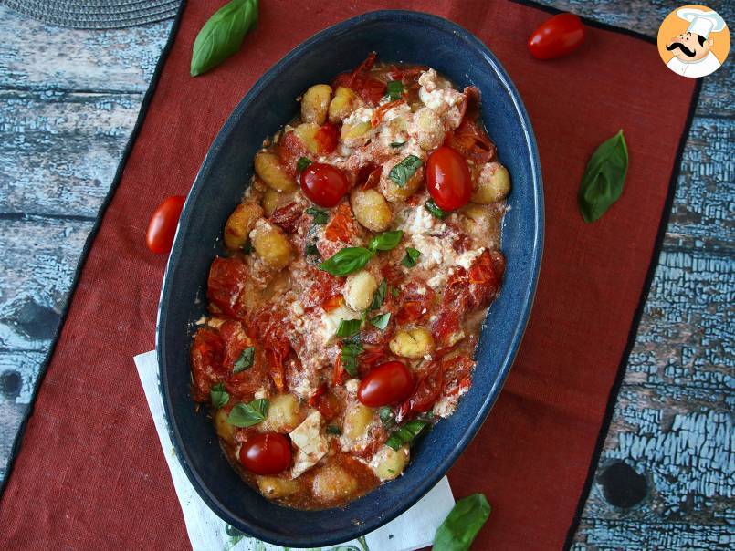 Bakad feta gnocchi med Airfryer, en supersnabb rätt med körsbärstomater och feta! - foto 5