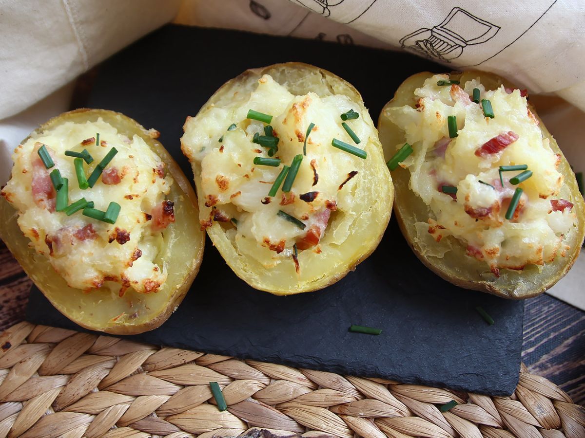 Bakad potatis fylld med bacon och ost - foto 5