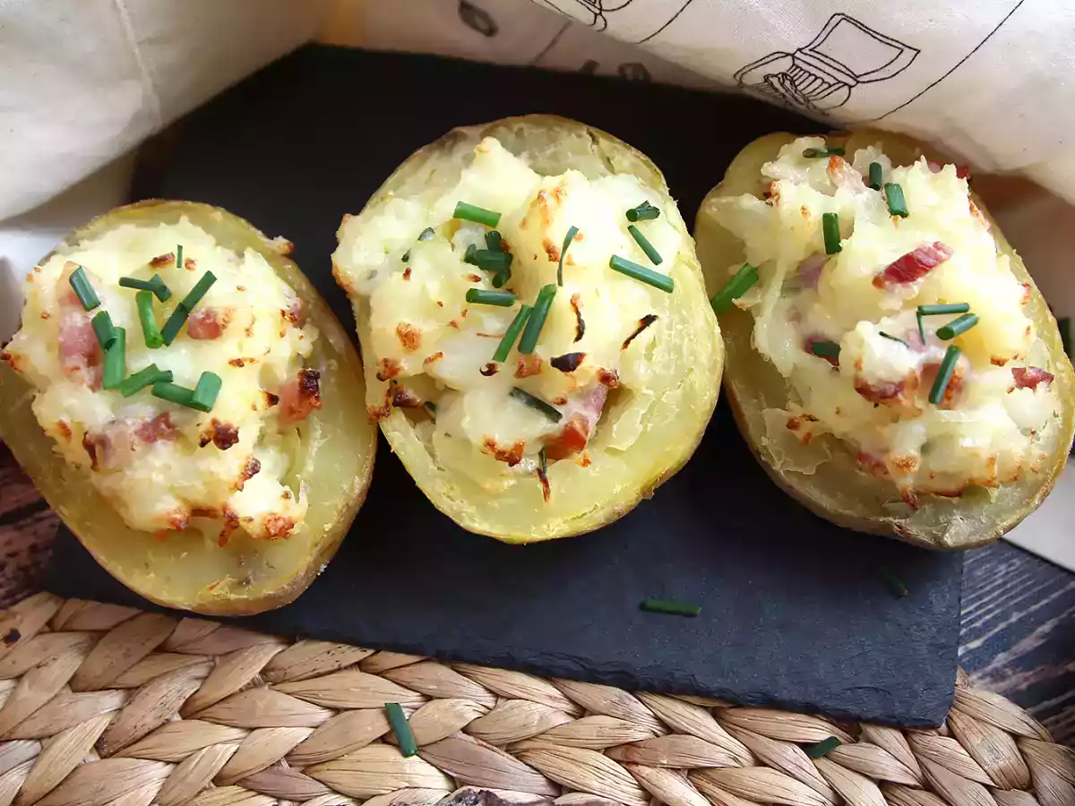 Bakad potatis fylld med bacon och ost - foto 5