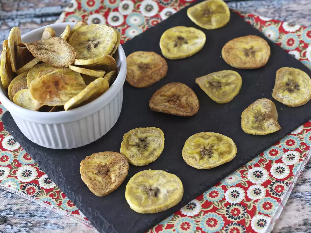 Bakade bananchips i ugnen - foto 2