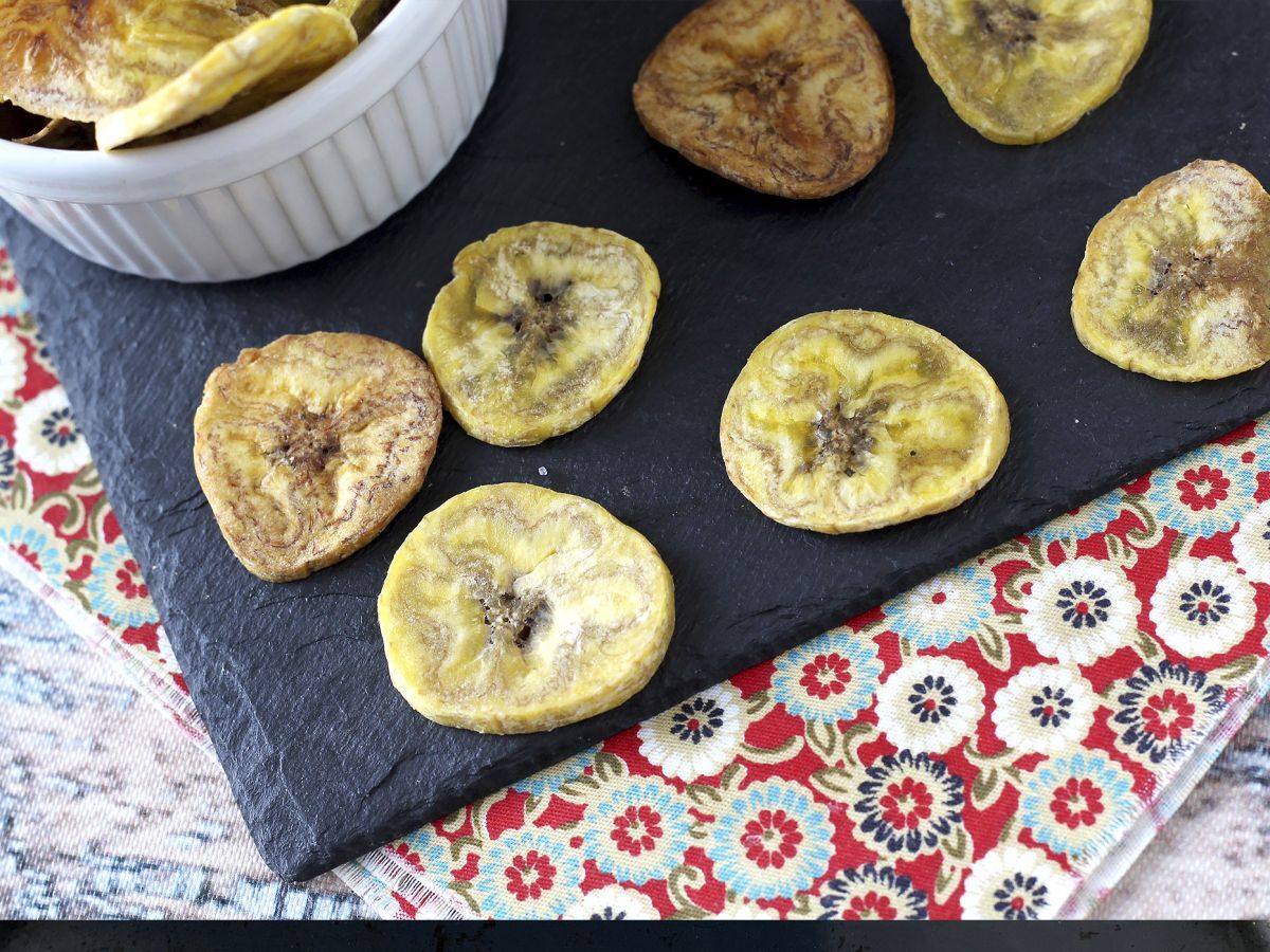 Bakade bananchips i ugnen - foto 3