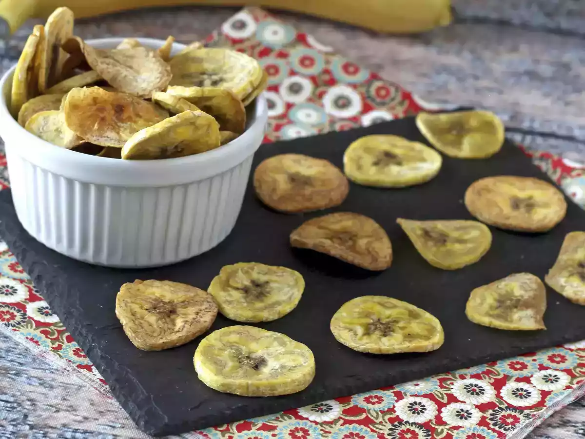 Bakade bananchips i ugnen - foto 5