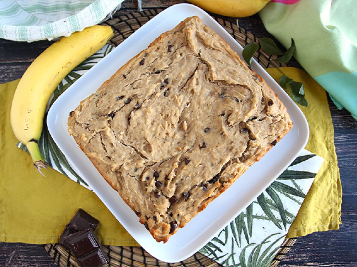 Banan- och chokladkaka - Vegansk och glutenfri - foto 3