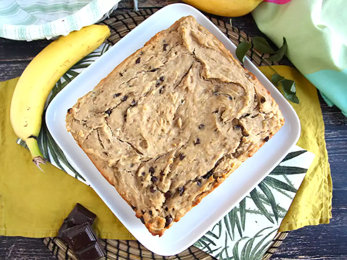 Banan- och chokladkaka - Vegansk och glutenfri - foto 3