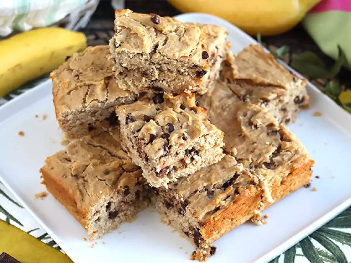 Banan- och chokladkaka - Vegansk och glutenfri - foto 4