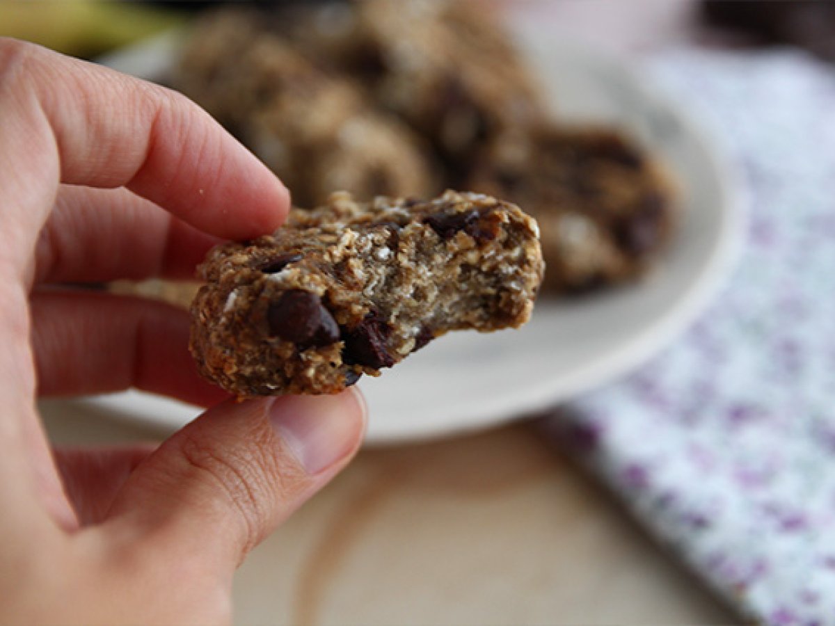 Banan- och chokladkakor med 3 ingredienser - foto 4