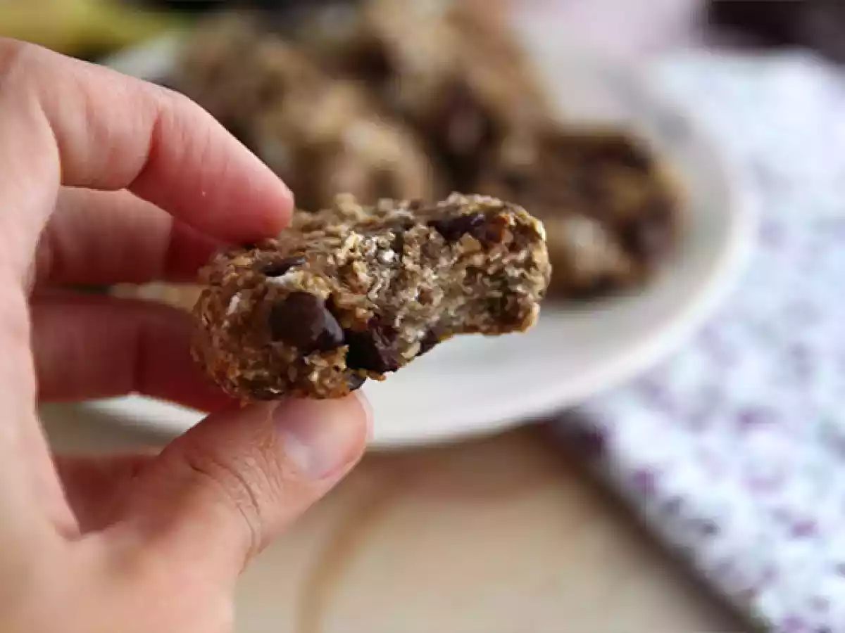 Banan- och chokladkakor med 3 ingredienser - foto 4