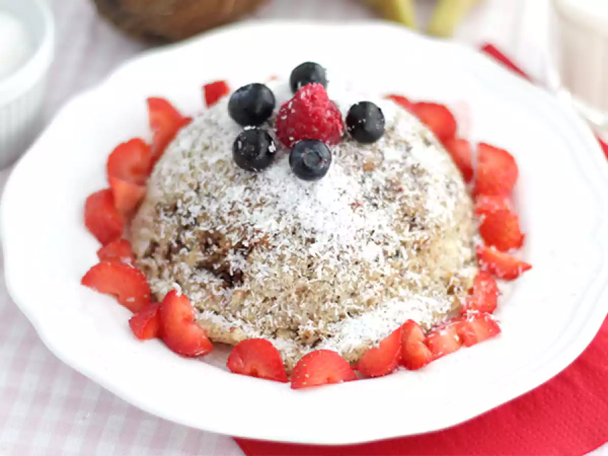 Banan och kokos bowl cake - laktos- och glutenfri