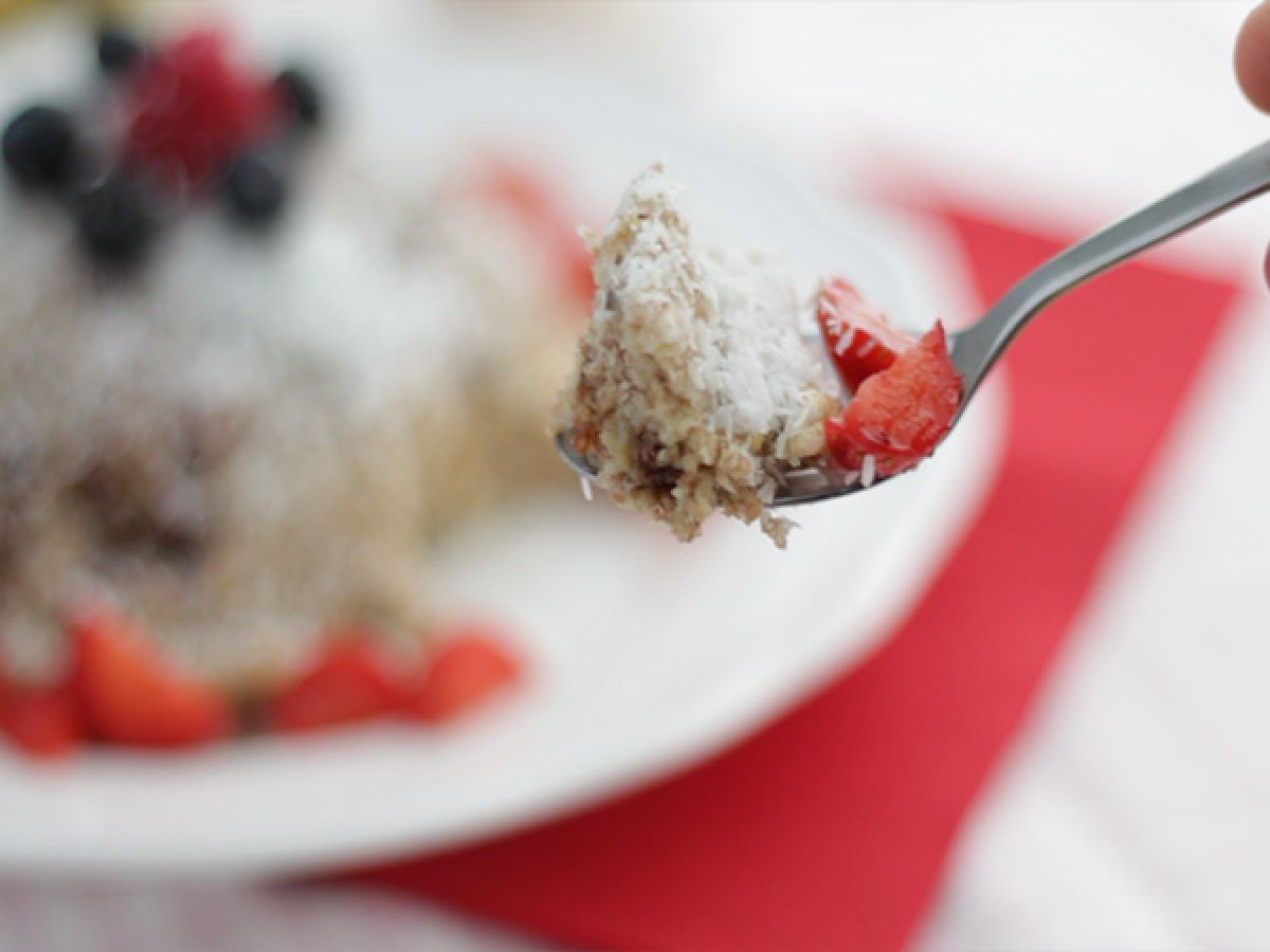 Banan och kokos bowl cake - laktos- och glutenfri - foto 3