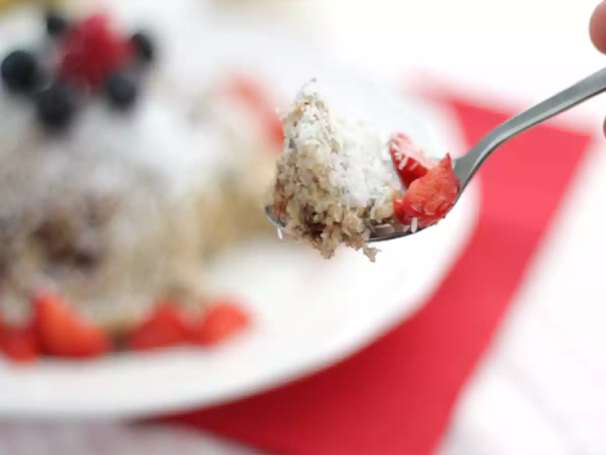 Banan och kokos bowl cake - laktos- och glutenfri - foto 3