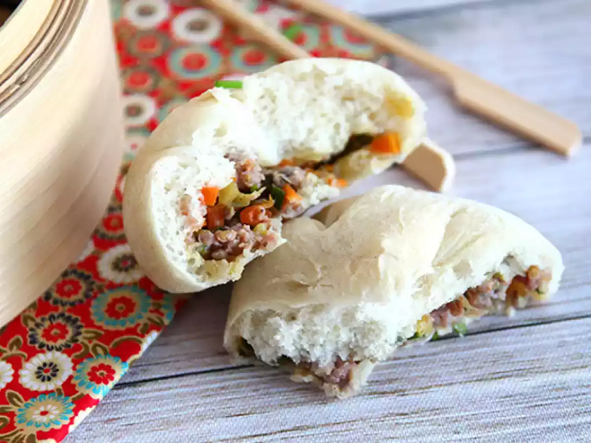 Banh Bao, små ångkokta bullar - foto 3