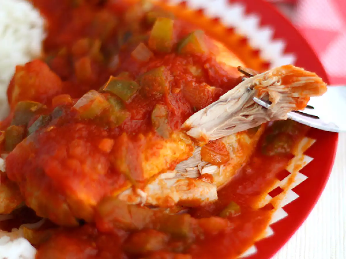 Baskisk kyckling – Poulet basquaise - foto 2