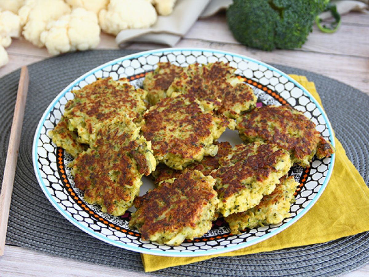 Biffar av blomkål och broccoli med curry