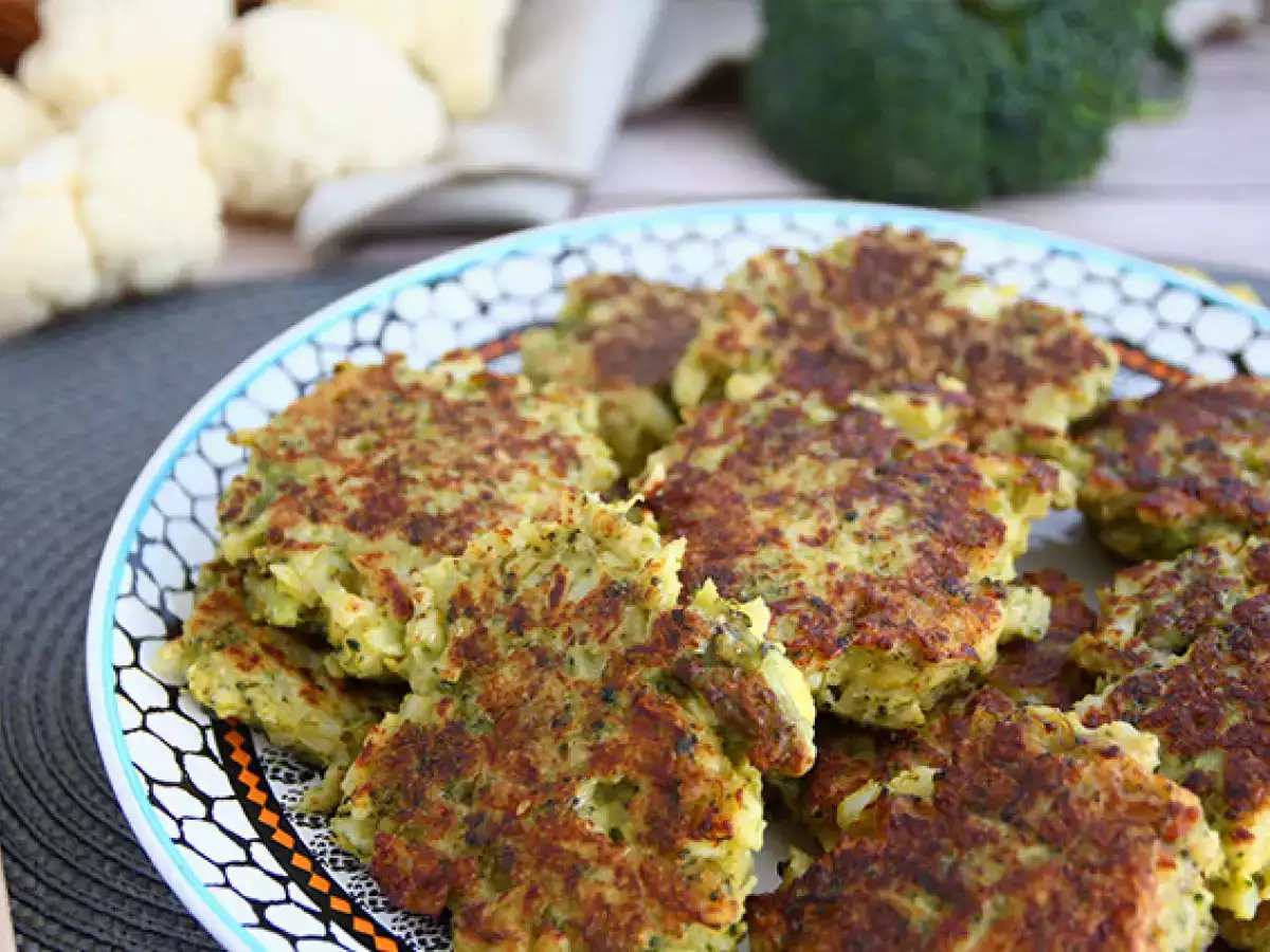 Biffar av blomkål och broccoli med curry - foto 4