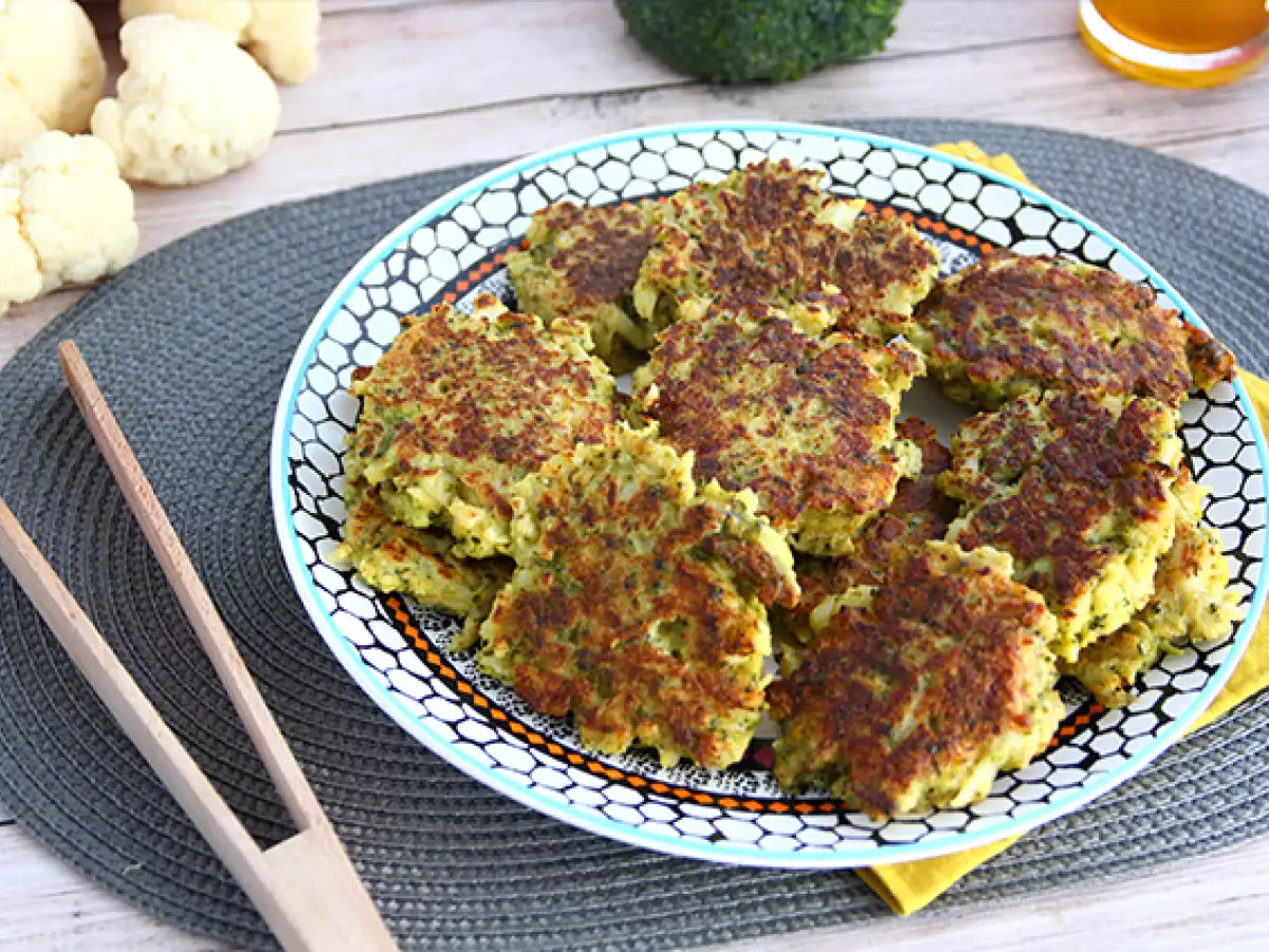 Biffar av blomkål och broccoli med curry - foto 5