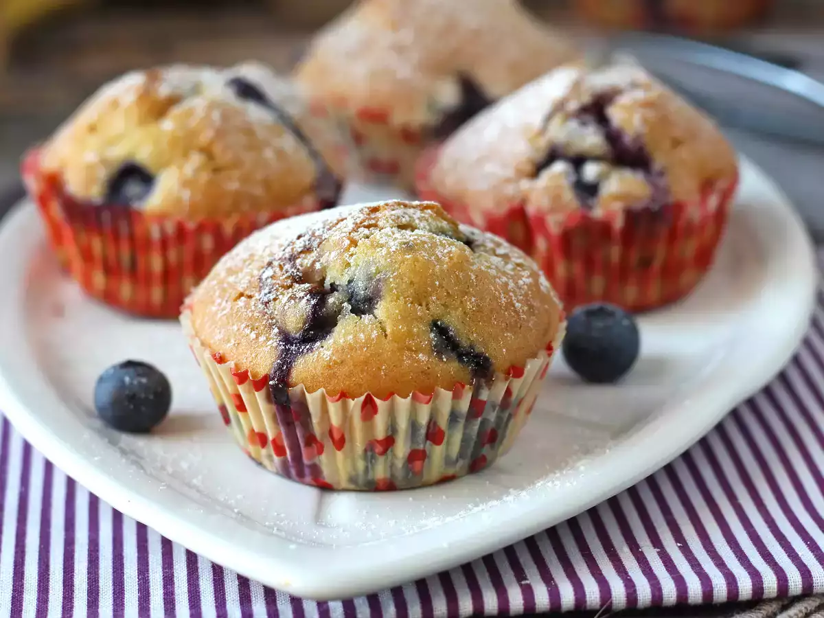 Blåbärsmuffins, en miniversion av pyreneisk paj! - foto 5