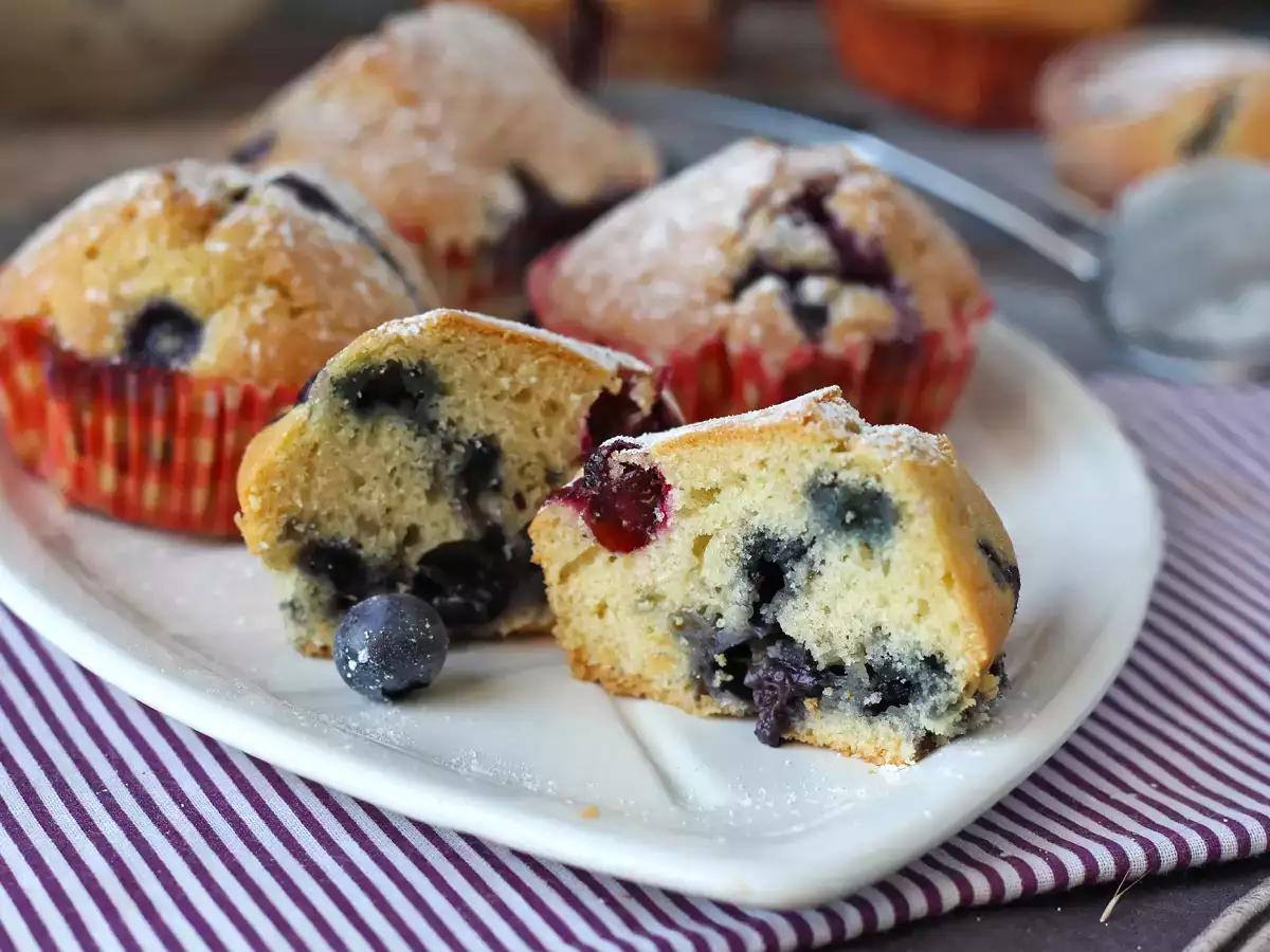 Blåbärsmuffins, en miniversion av pyreneisk paj! - foto 6