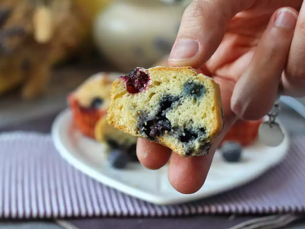 Blåbärsmuffins, en miniversion av pyreneisk paj! - foto 8