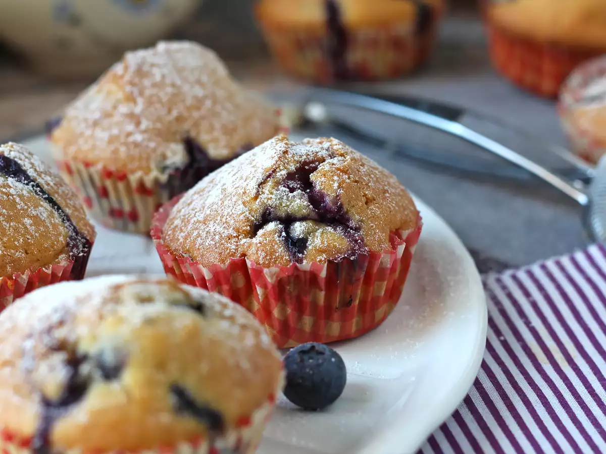 Blåbärsmuffins – miniversion av den pyreneiska pajen!