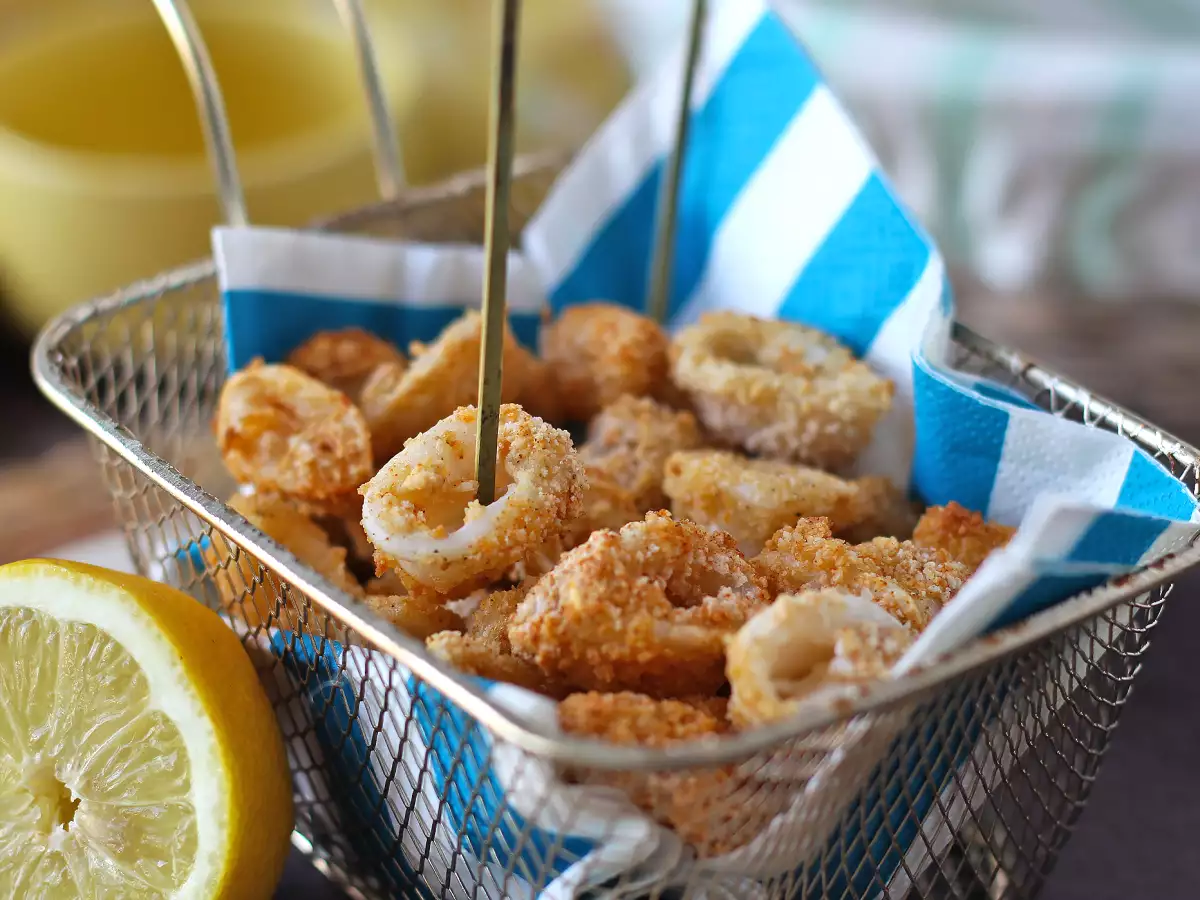 Bläckfiskringar i fritös krispiga och lätta - foto 2