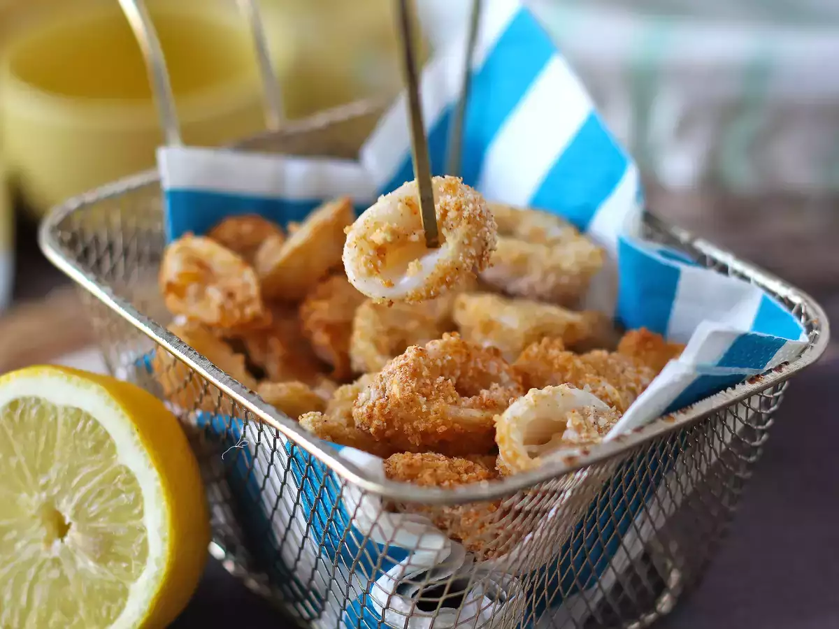 Bläckfiskringar i fritös krispiga och lätta - foto 4