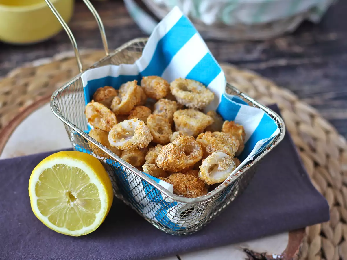 Bläckfiskringar i fritös krispiga och lätta - foto 5