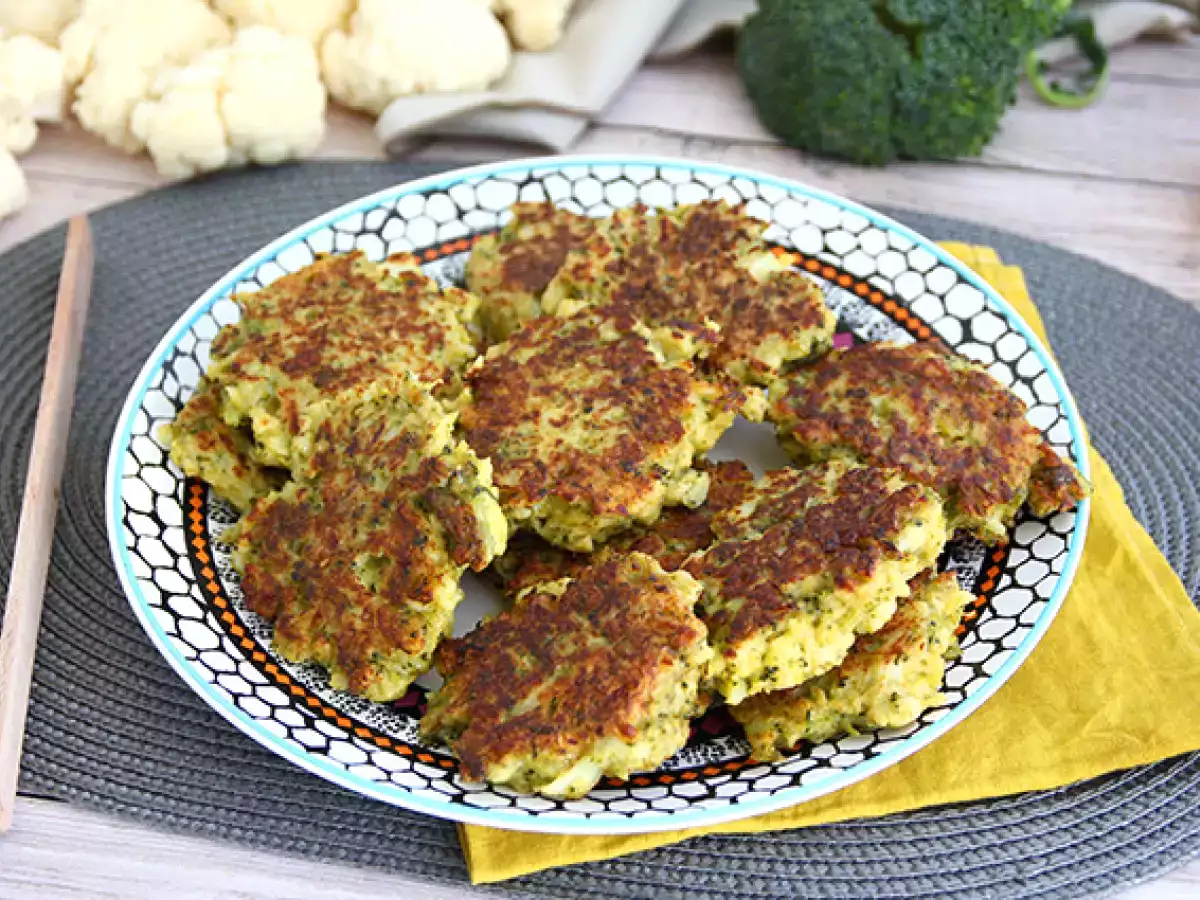 Blomkåls- och broccolibiffar med curry