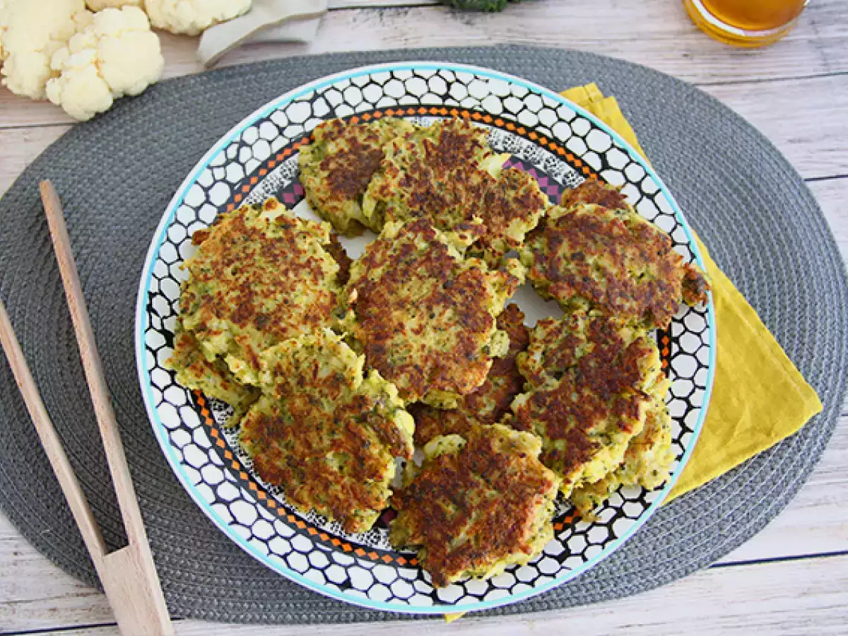 Blomkåls- och broccolibiffar med curry - foto 2