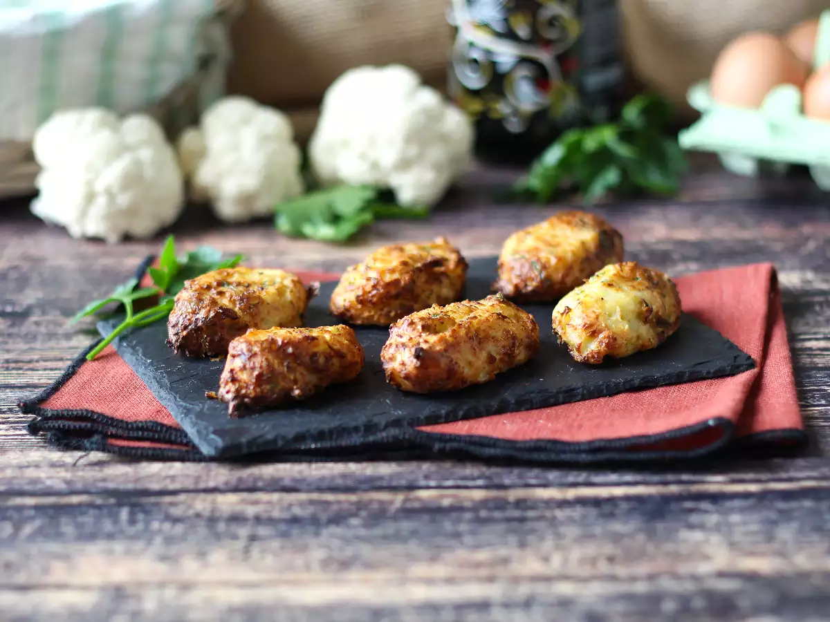 Blomkålsbollar i airfryer: ett billigt och vegetariskt recept - foto 2