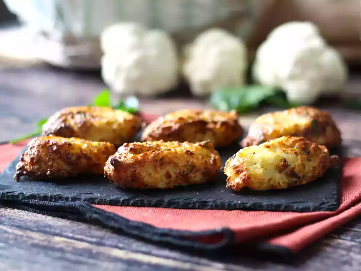 Blomkålsköttbullar i luftfryser: det ekonomiska och vegetariska receptet