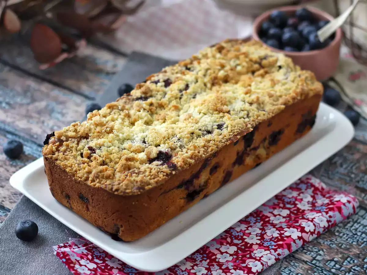Blueberry crumble cake: tårtan som kombinerar fondant, mjukhet och krispighet! - foto 2