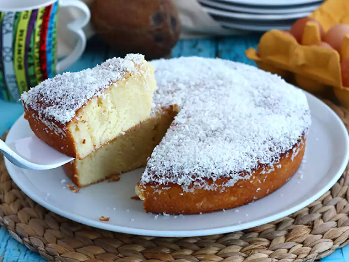Brasiliansk kokosnötskaka - Bolo toalha felpuda