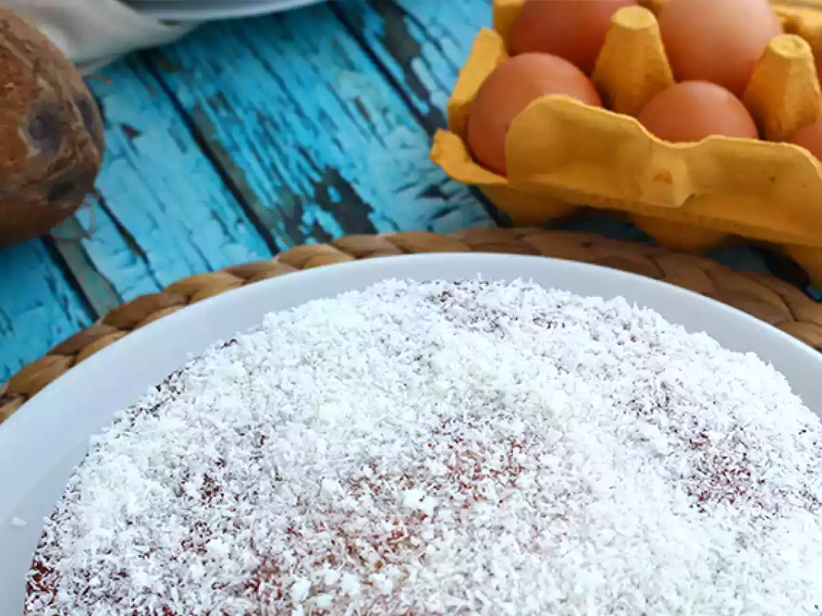 Brasiliansk kokosnötskaka - Bolo toalha felpuda - foto 4