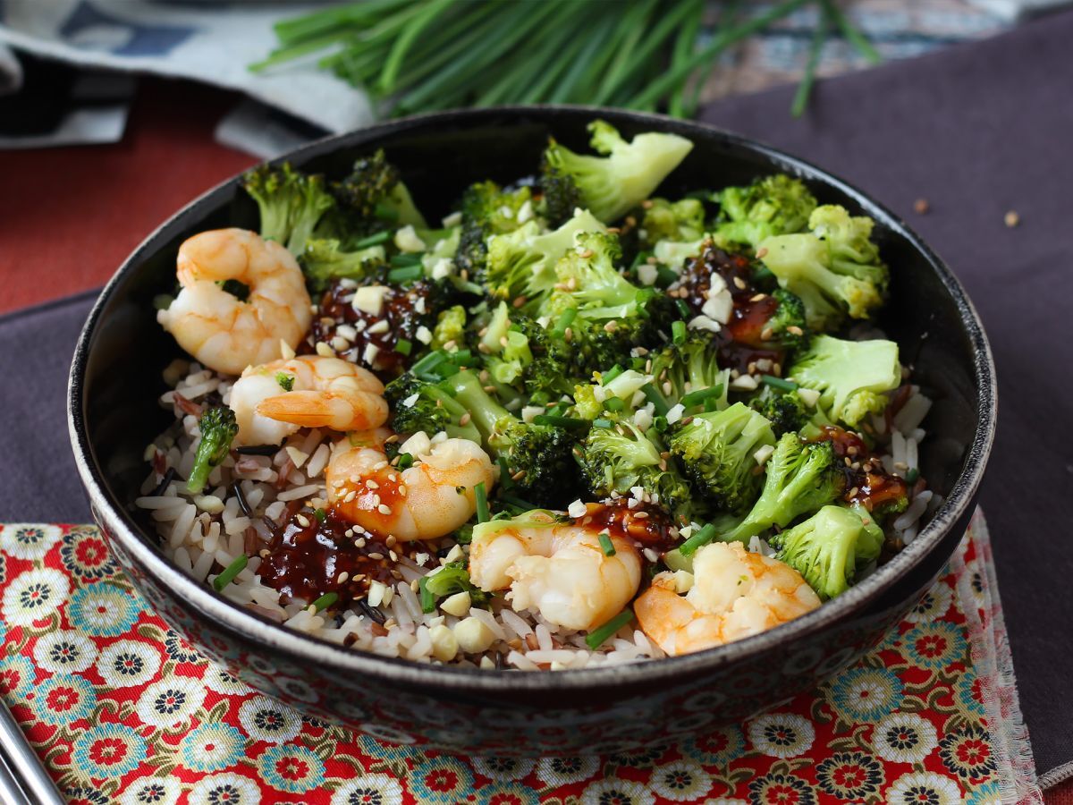 Broccoli och räkor i en kryddig koreansk sås - en enkel, balanserad och kryddig måltid - foto 2