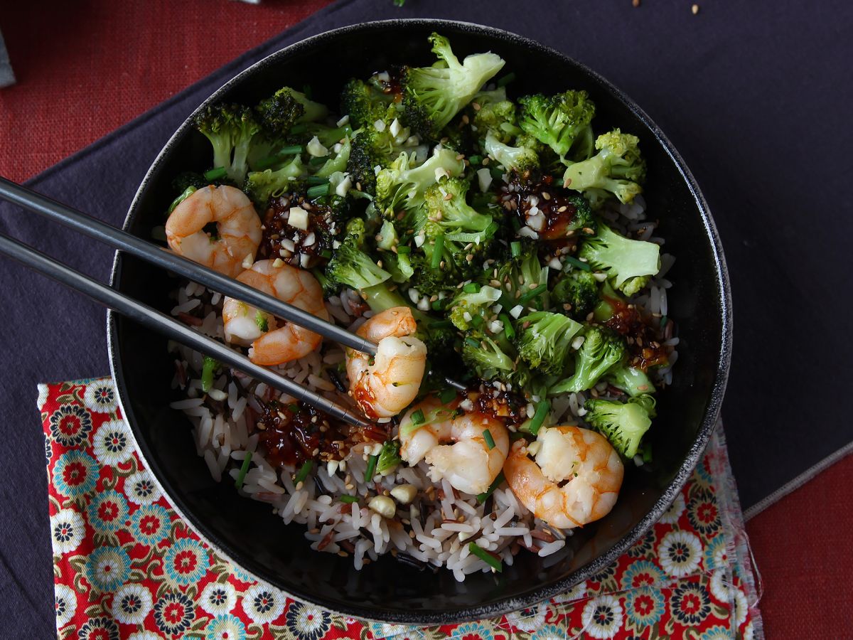 Broccoli och räkor i en kryddig koreansk sås - en enkel, balanserad och kryddig måltid - foto 5