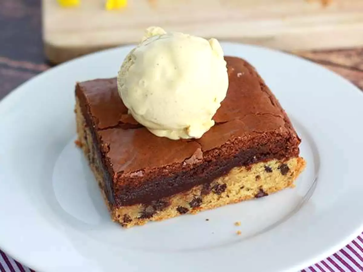 Brookies – perfekt kaka med cookie- och brownielager till fikat! - foto 4