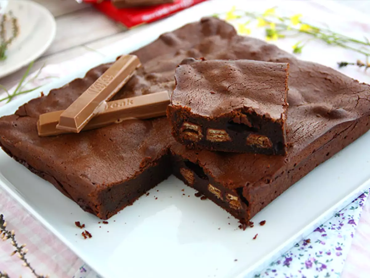 Brownie med KitKat®