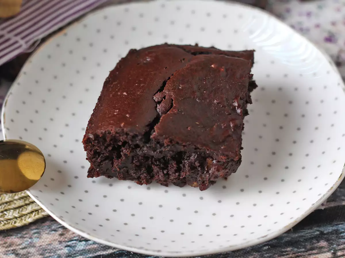 Brownie med sötpotatis utan smör eller olja - foto 4