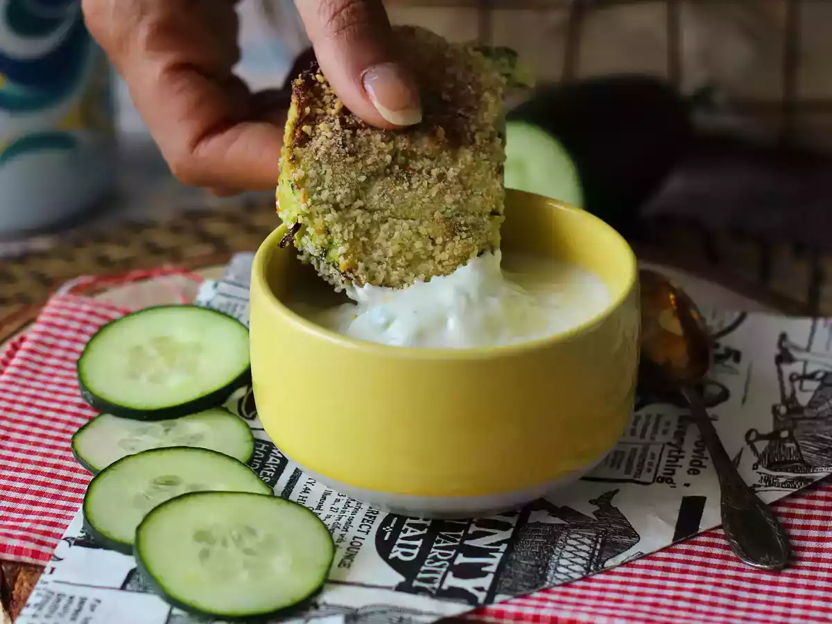 Burgare med zucchini och potatis i luftfritös - foto 2