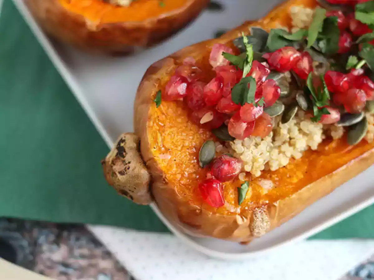 Butternut fylld med quinoa och granatäpple - foto 5