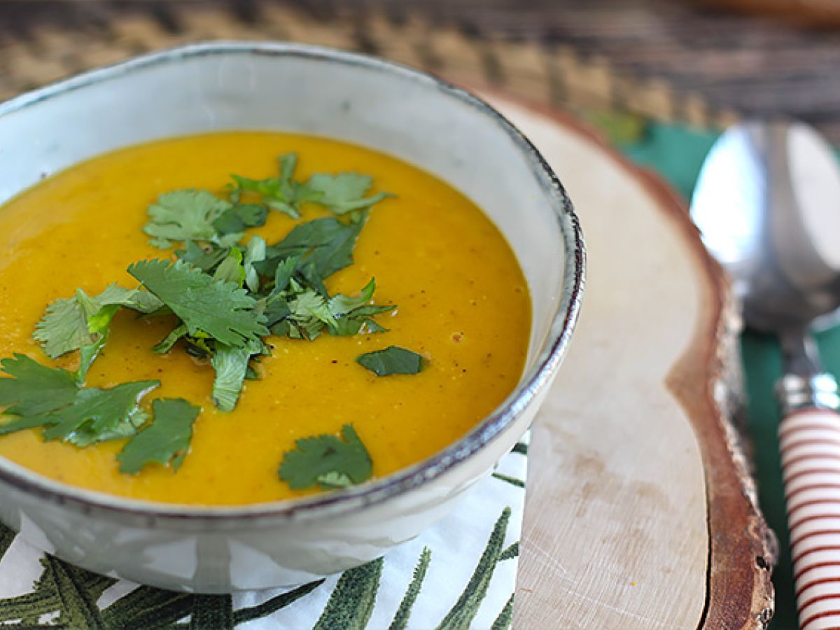 Butternut- och röda linser soppa - foto 3