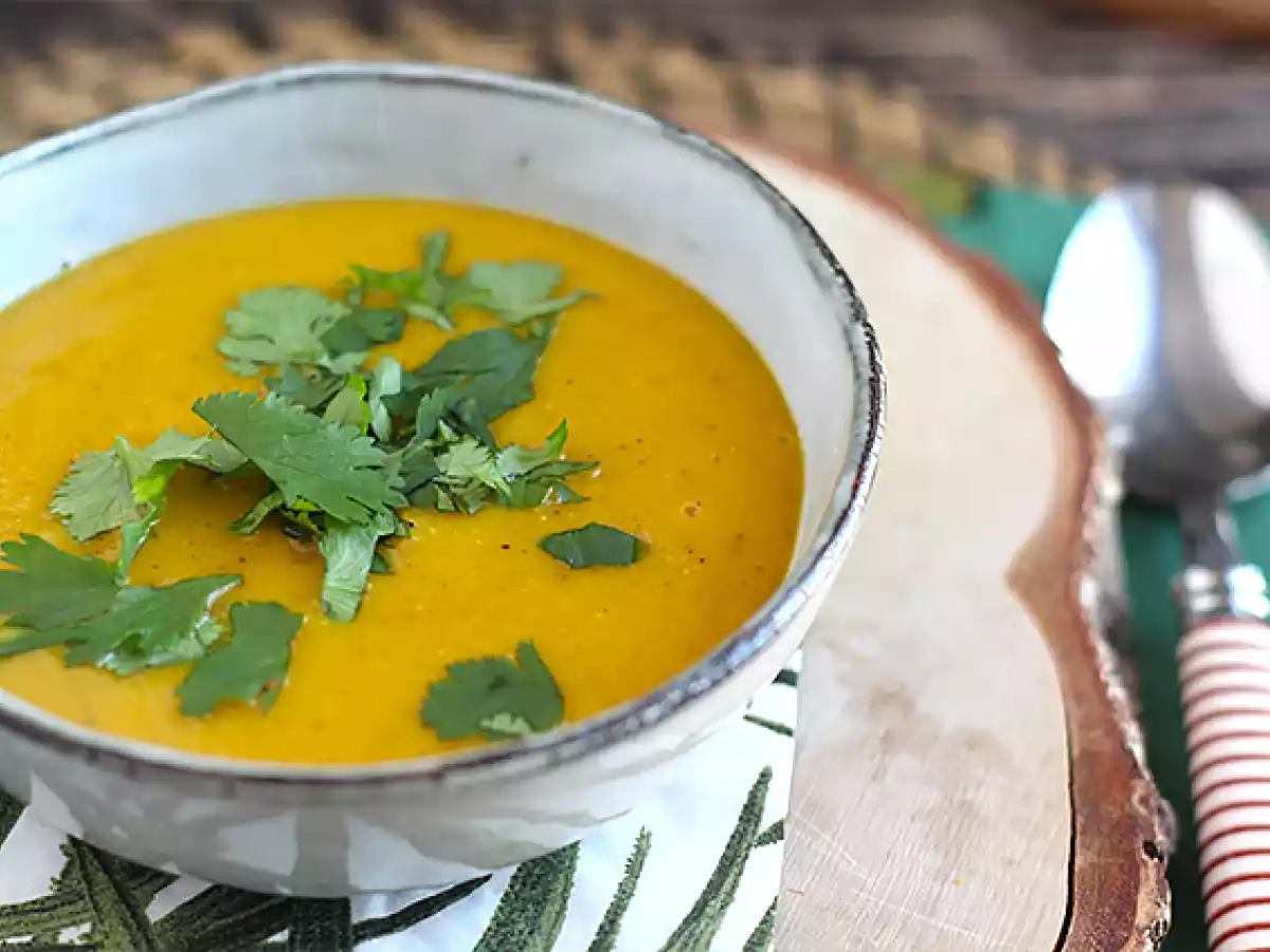Butternut- och röda linser soppa - foto 3