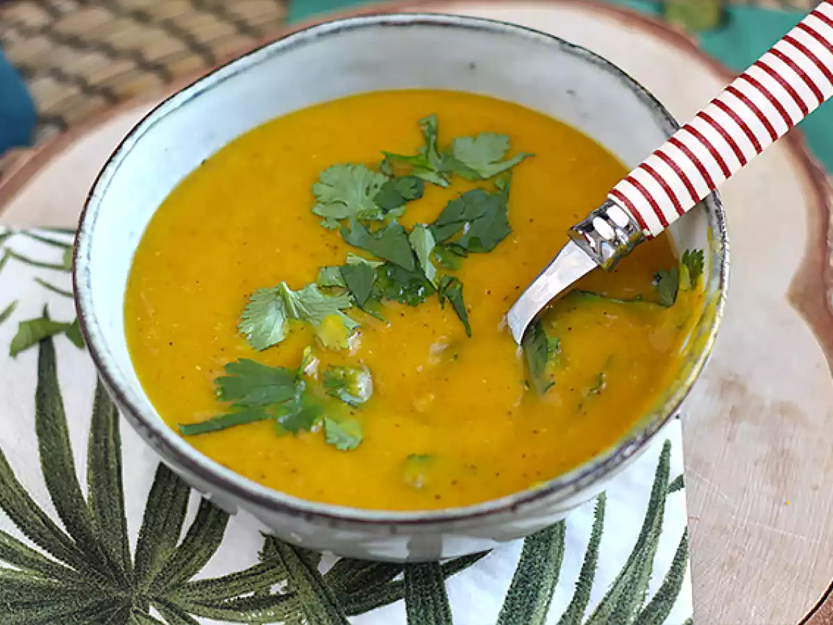 Butternut- och röda linser soppa - foto 4
