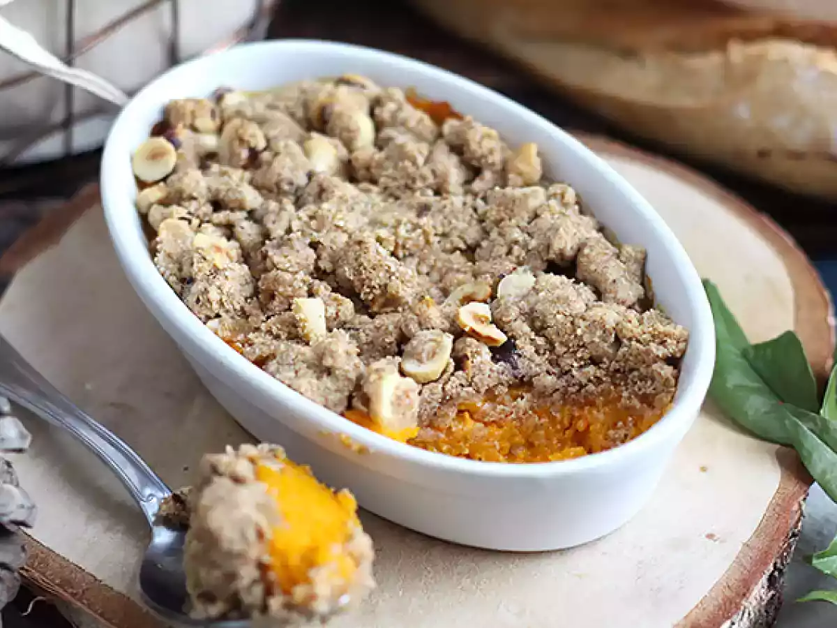 Butternutcrumble med hasselnötter - foto 2
