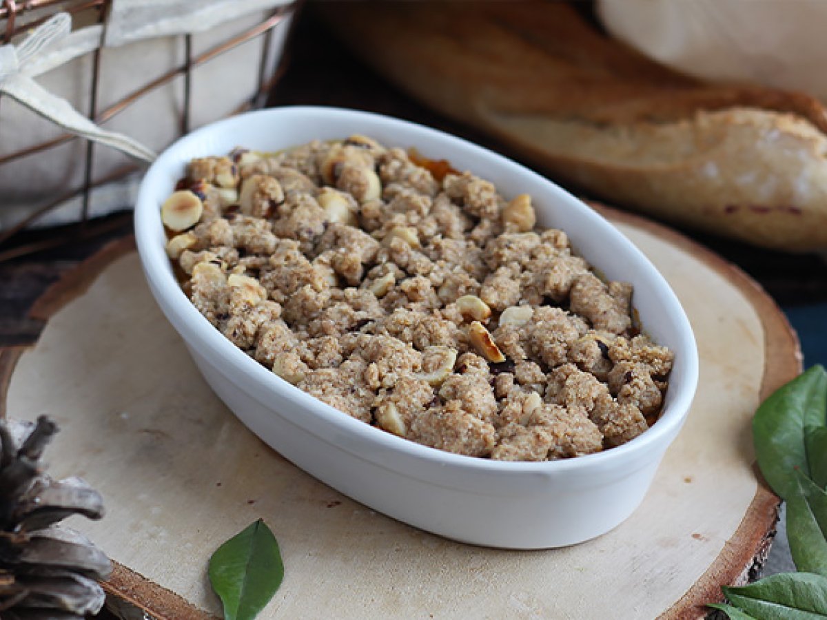 Butternutcrumble med hasselnötter - foto 3