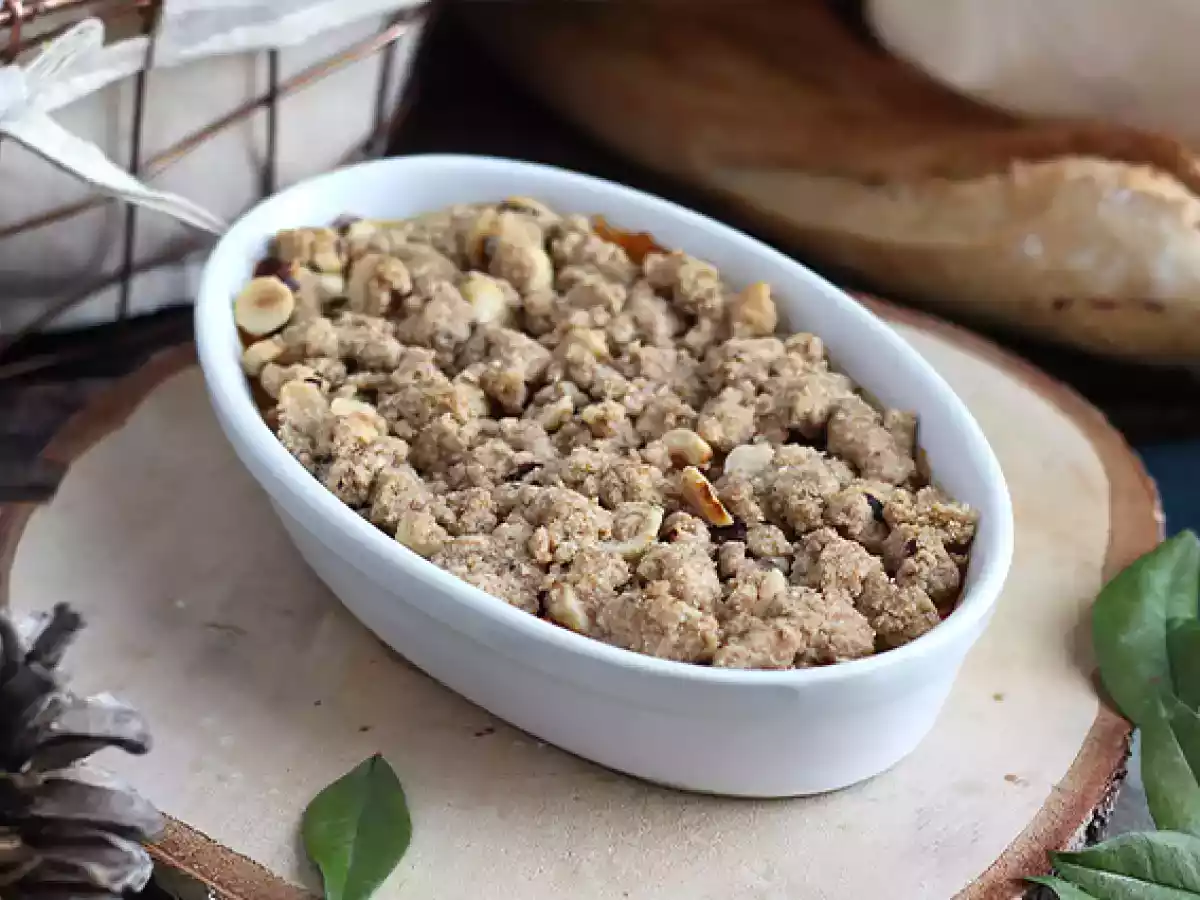 Butternutcrumble med hasselnötter - foto 3
