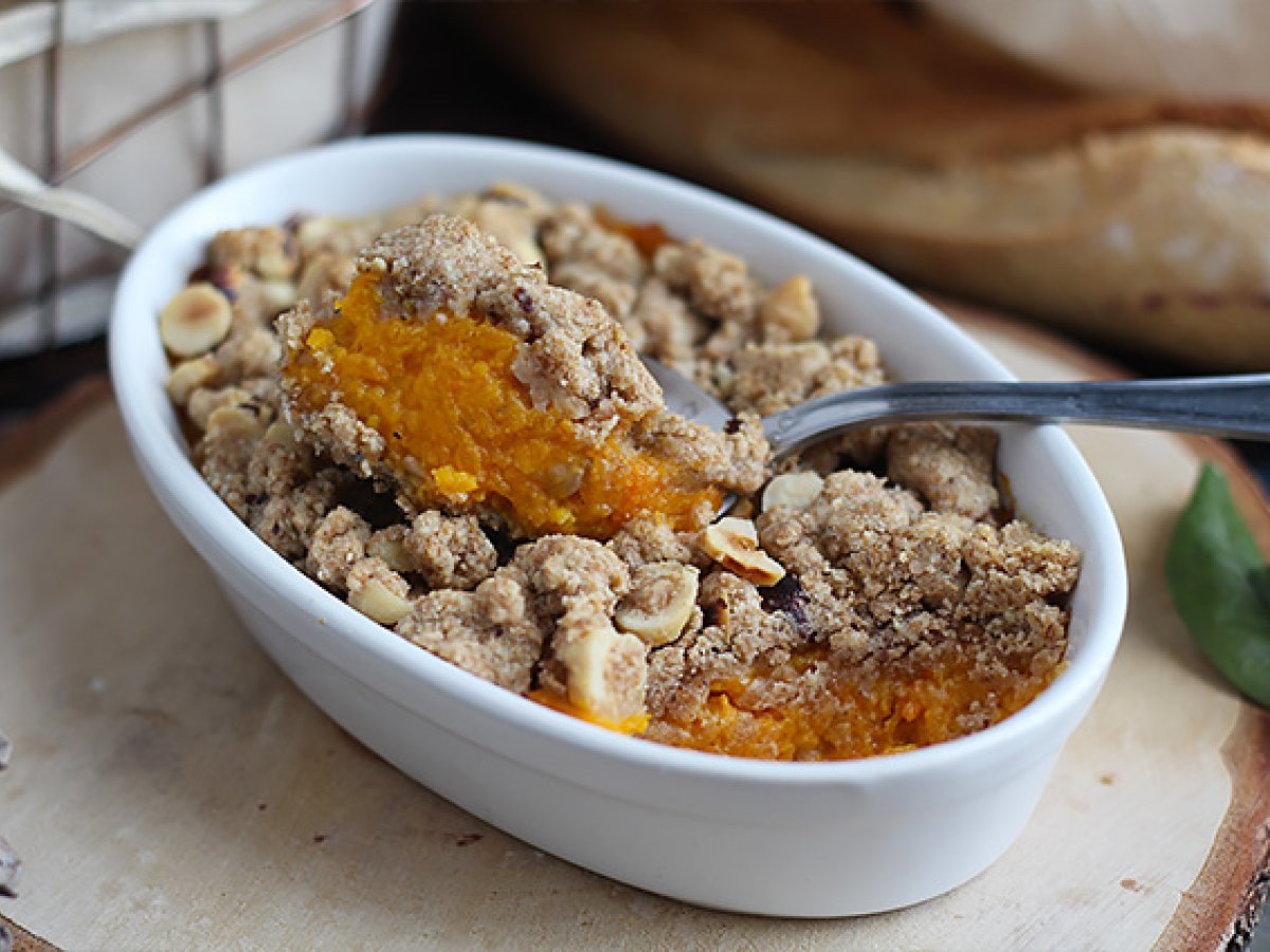 Butternutcrumble med hasselnötter - foto 4
