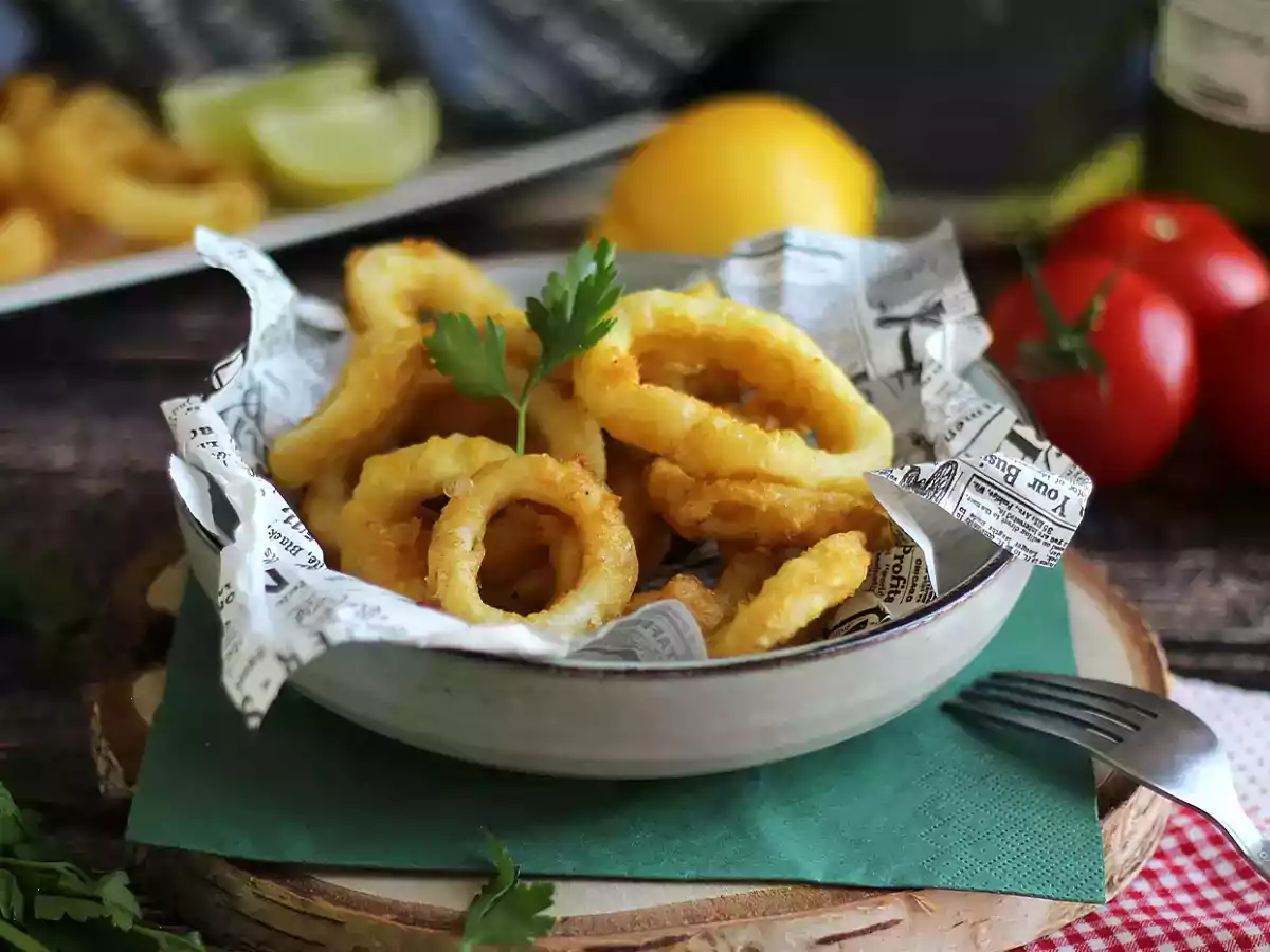 Calamares a la romana - panerad bläckfisk - foto 2