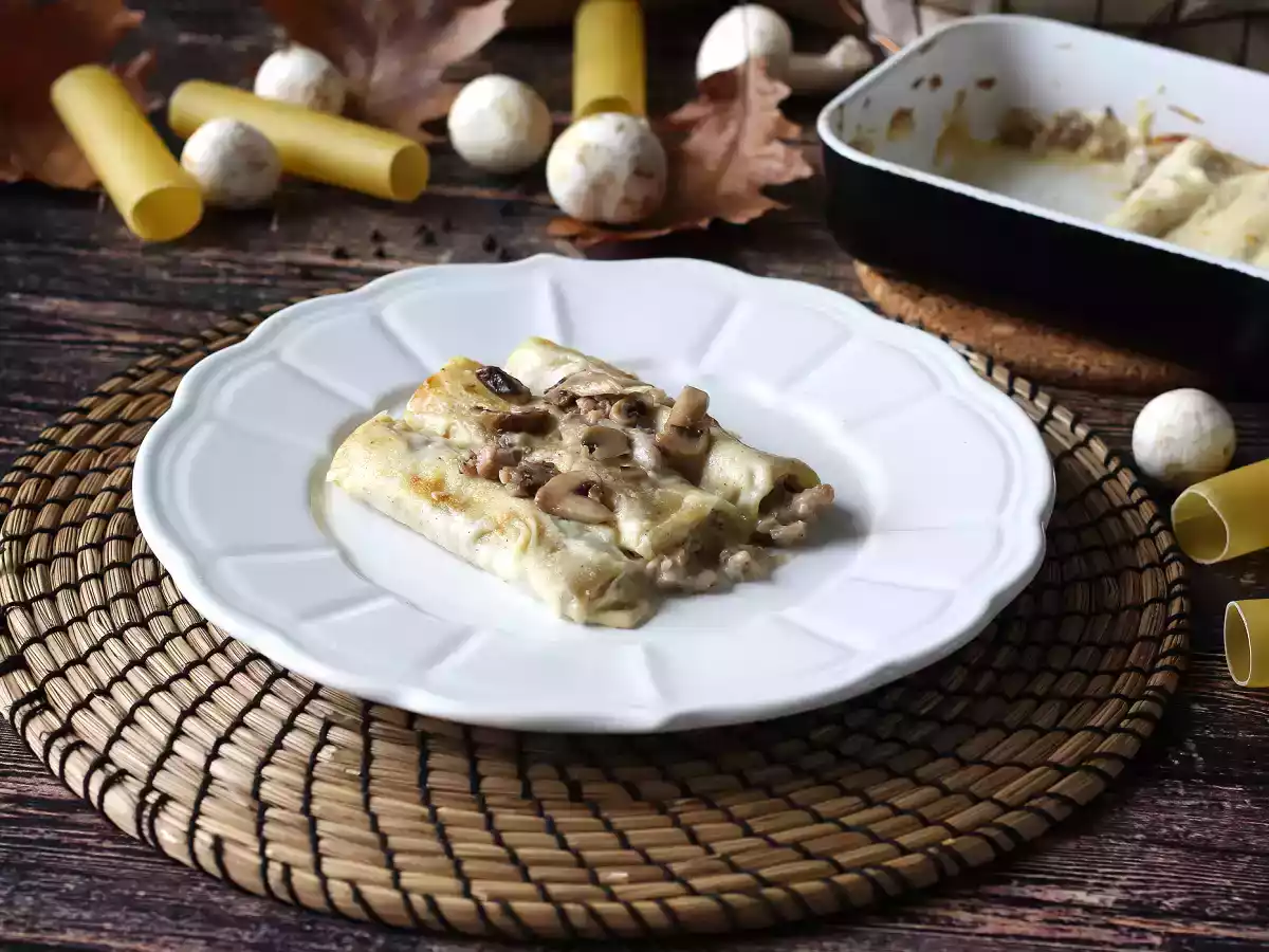 Cannelloni med svamp och korv: en rik och välsmakande huvudrätt - foto 2